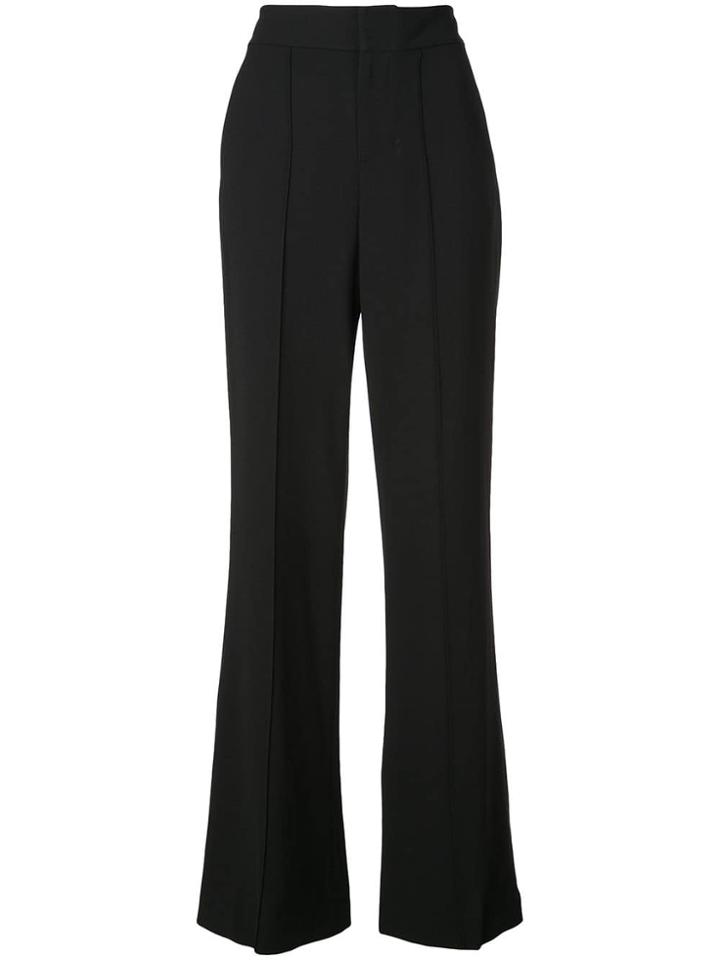 Alice+olivia High-rise Flared Trousers - Black