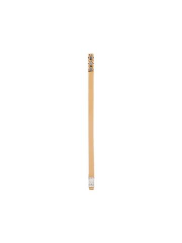 Xiao Wang 14kt Yellow Gold Straight Bar Earring - Metallic