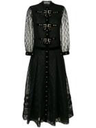Philosophy Di Lorenzo Serafini Pleated Lace Rhinestone Embellished