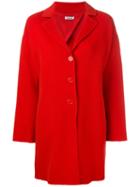 P.a.r.o.s.h. Button-up Coat, Women's, Red, Wool