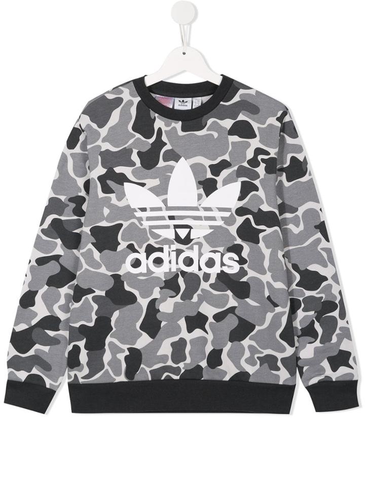 Adidas Kids Trefoil Camouflage Sweatshirt - Multicolour