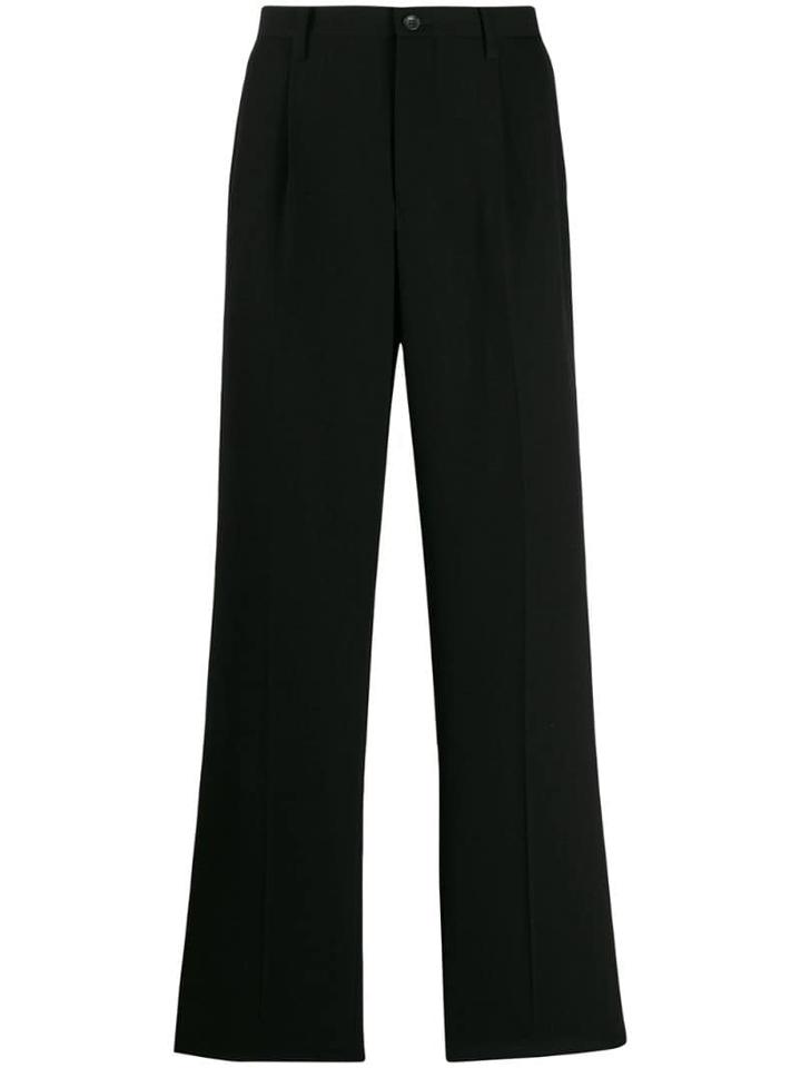 Issey Miyake Straight-leg Tailored Trousers - Black