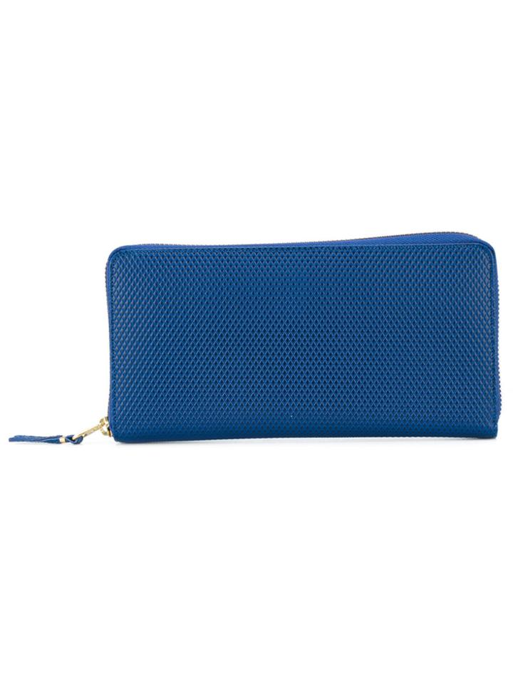 Comme Des Garçons Wallet Embossed Wallet - Blue