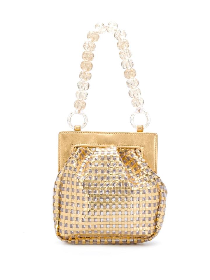 Maryam Nassir Zadeh Glow Beaded-strap Bag - Gold