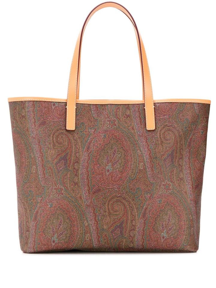 Etro Paisley Shopper Tote - Brown