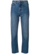 A.p.c. Cropped Slim Fit Jeans - Blue