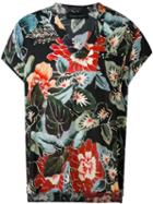 Christian Pellizzari - Floral-print Top - Men - Viscose - 50, Black, Viscose