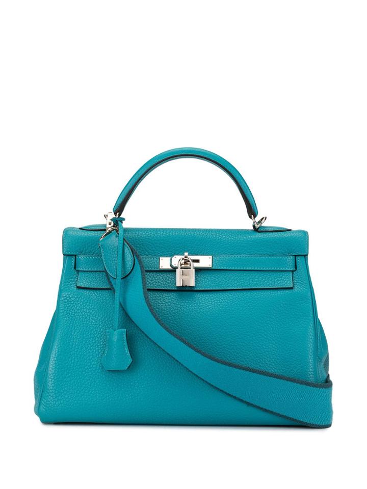 Hermès Pre-owned Kelly 32 Retourne Tote - Blue