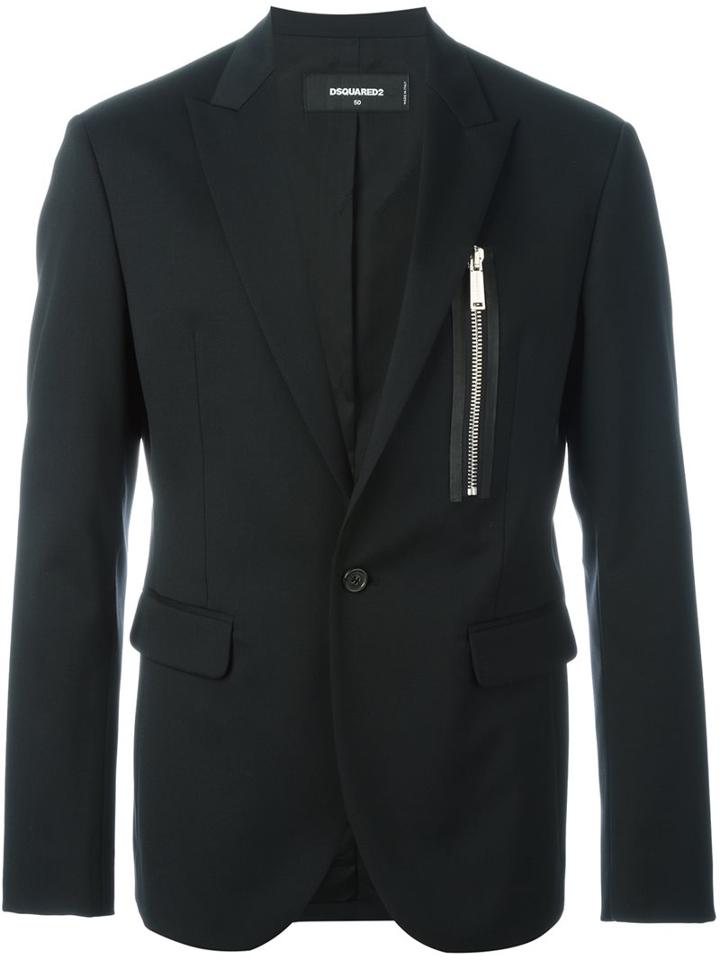 Dsquared2 Zip Pocket Suit Jacket