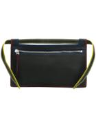 Elena Ghisellini Nia Multi Stitch Pouch Bag - Black