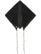 Saint Laurent Metal Bead Pendant Shawl - Black