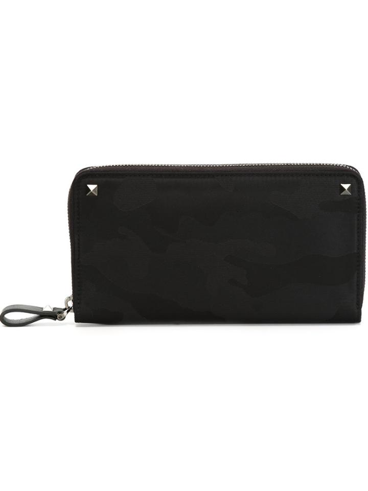 Valentino Valentino Garavani 'rockstud' Continental Wallet - Black