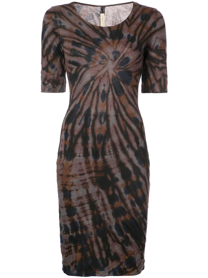 Raquel Allegra Fitted Silhouette Dress - Brown