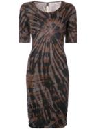 Raquel Allegra Fitted Silhouette Dress - Brown