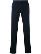 Armani Jeans - Straight Leg Chinos - Men - Cotton/spandex/elastane - 36, Blue, Cotton/spandex/elastane