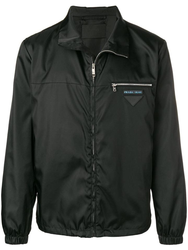 Prada Logo Patch Jacket - Black