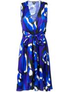 Just Cavalli Abstract Print Midi Dress - Blue