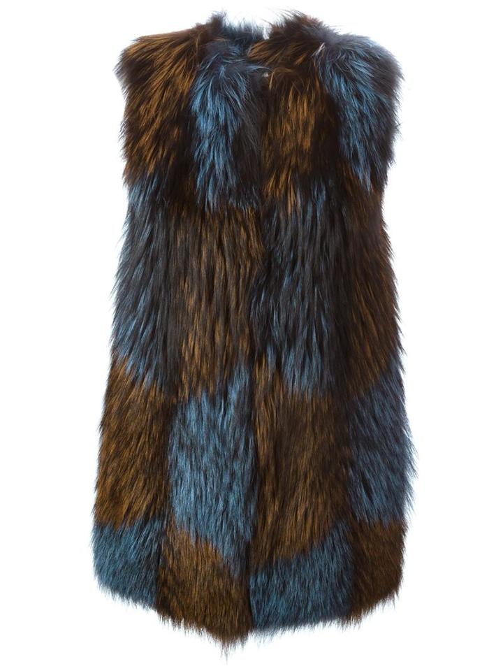 Blancha Fox And Goat Fur Gilet