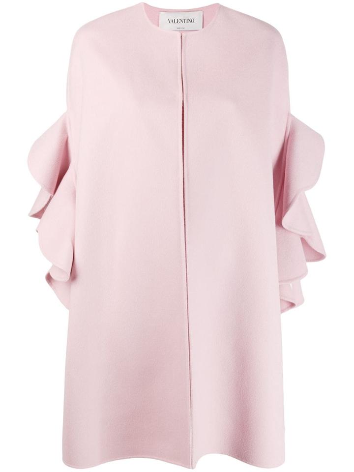 Valentino Compact Drape Cape - Pink