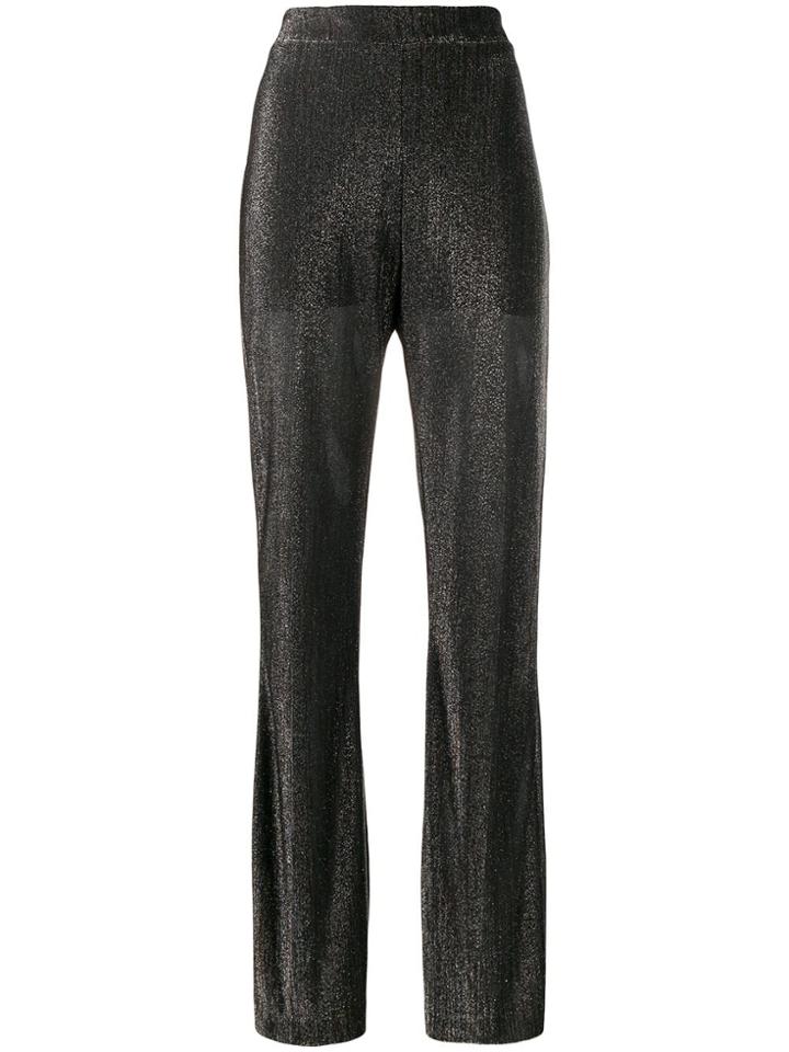 Liu Jo High Waisted Metallic Trousers