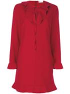 Red Valentino Frill Collar Dress