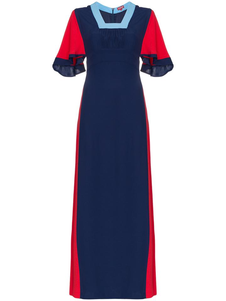 Staud Lagoon Shortsleeved Dress - Blue