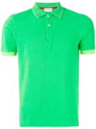 Capricode - Contrast Polo Shirt - Men - Cotton/spandex/elastane - Xxl, Green, Cotton/spandex/elastane
