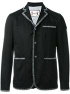 Moncler Gamme Bleu Seam Detail Blazer, Men's, Size: 2, Black, Cotton/cupro