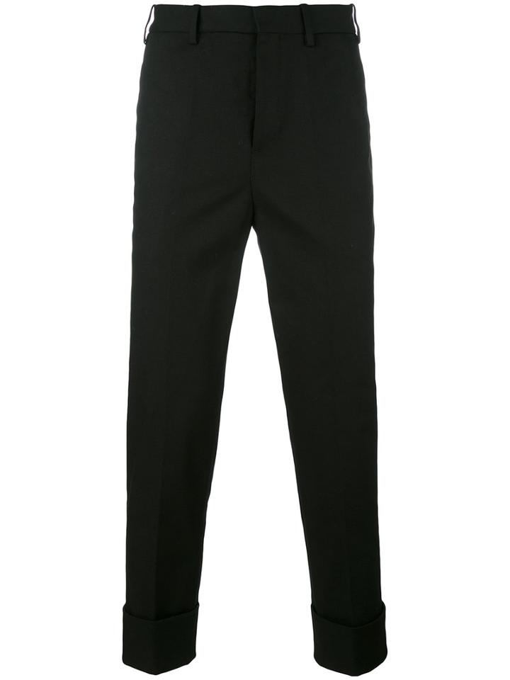 Neil Barrett Classic Chinos, Men's, Size: 50, Black, Cotton/spandex/elastane