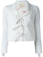 Romeo Gigli Vintage Tie Fastening Jacket - White