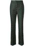 Alexa Chung Floral Tailored Trousers - Green