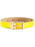 Dolce & Gabbana Classic Belt, Women's, Size: 95, Yellow/orange, Leather