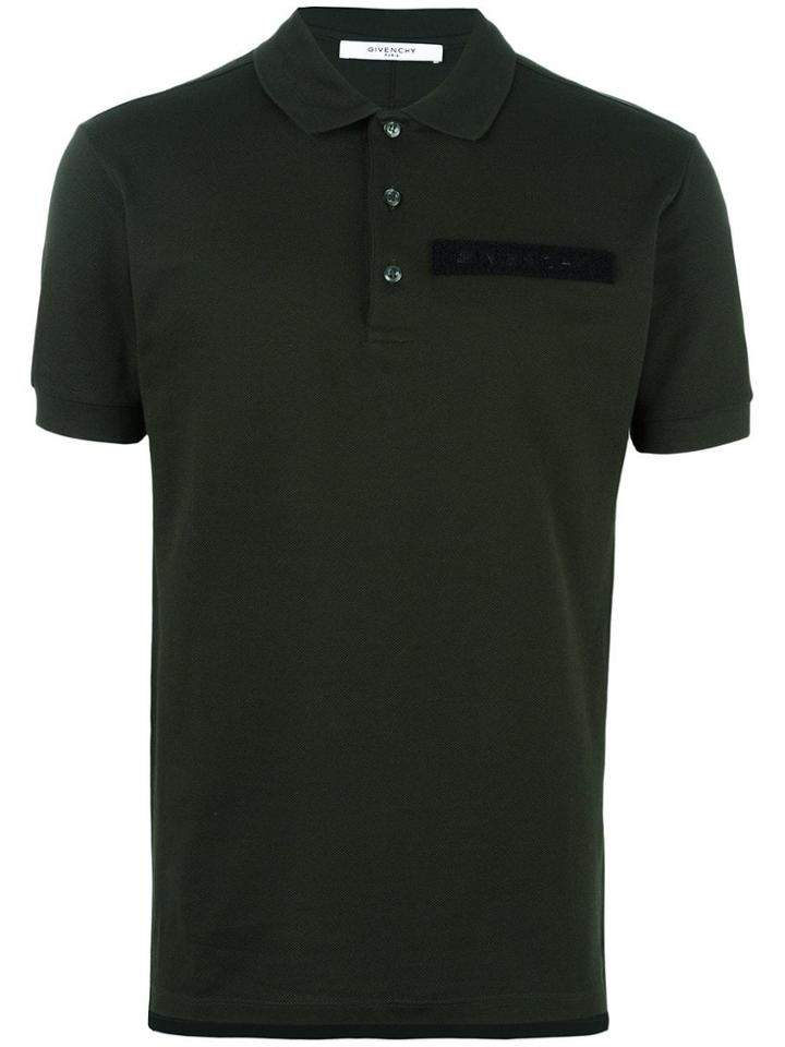 Givenchy Logo Plaque Polo Shirt - Green