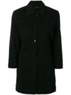 J Brand Long Shirt Coat - Black