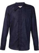 Marni Pointed Collar Shirt, Men's, Size: 54, Blue, Cotton