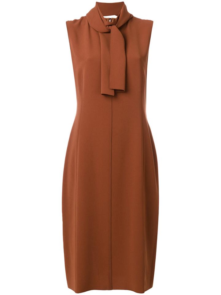 Joseph Scarf Neck Tank Dress - Brown