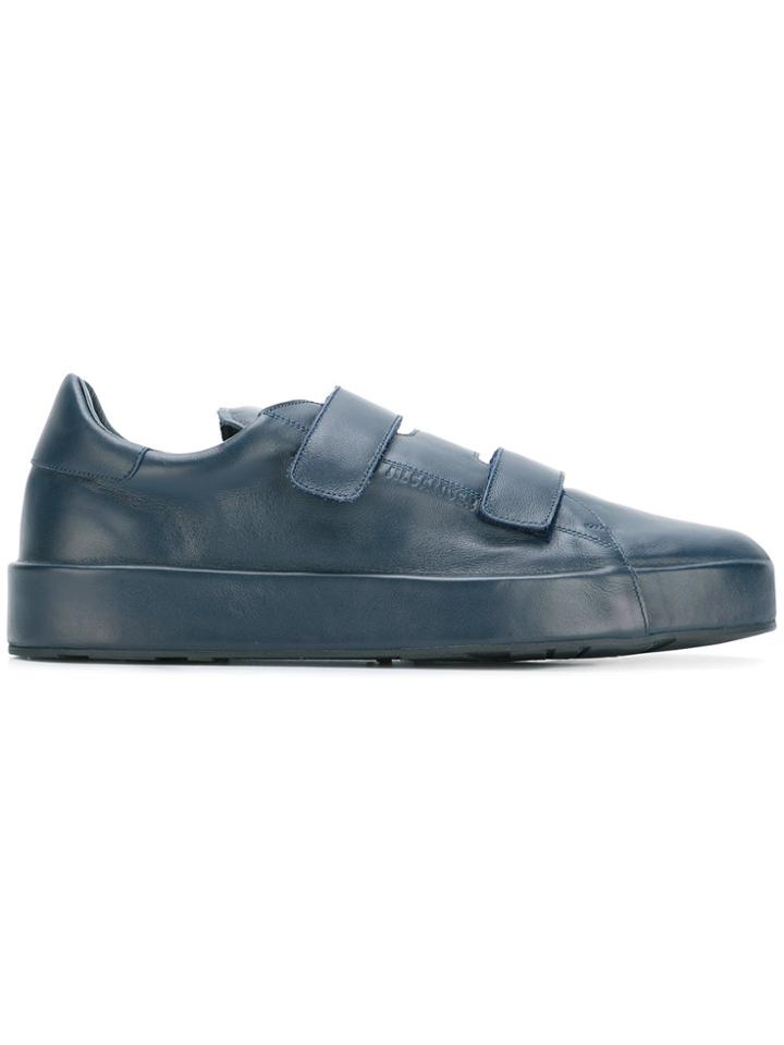 Jil Sander Hook & Loop Fastening Sneakers - Blue