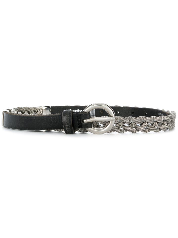 Just Cavalli Braided Belt - Metallic