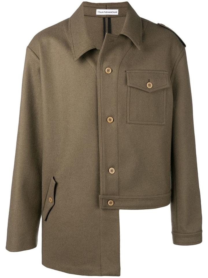 Gosha Rubchinskiy Asymmetric Military Jacket - Green