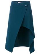 Marni Wrap Asymmetric Skirt - Blue