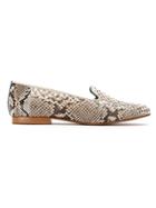 Blue Bird Shoes Python Skin Exotico Loafers - Brown