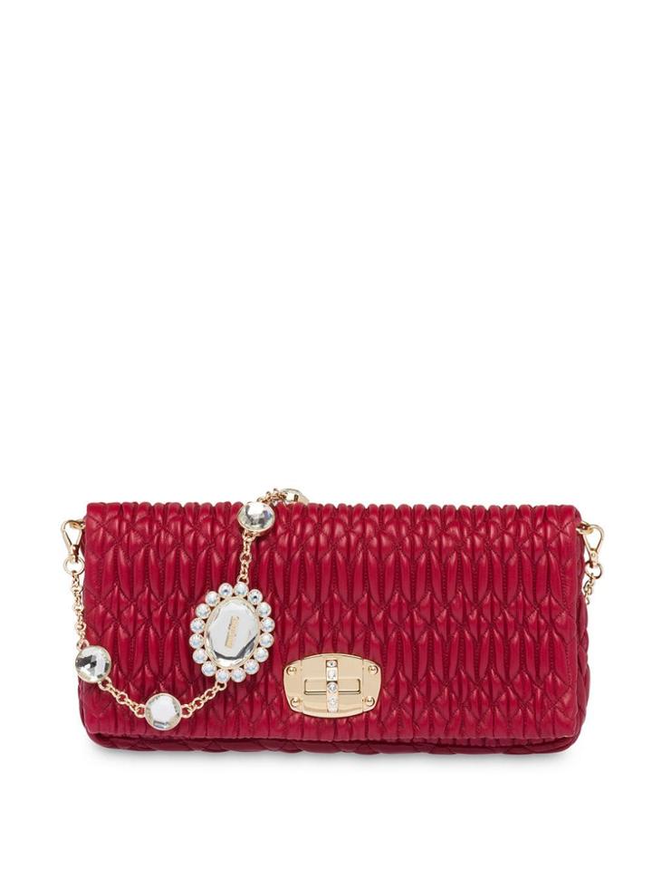 Miu Miu Cloquet Shoulder Bag - Red