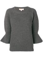Michael Michael Kors Knitted 3/4 Sweater - Grey