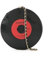 Chanel Vintage Sequinned Vinyl Bag - Black