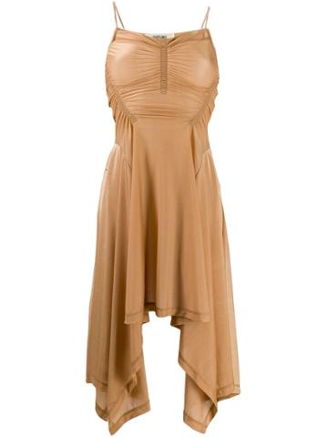 Charlotte Knowles Draped Dress - Brown