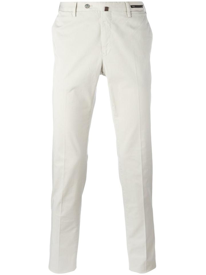 Pt01 - Classic Chinos - Men - Cotton/spandex/elastane - 50, Nude/neutrals, Cotton/spandex/elastane