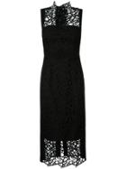 Rebecca Vallance Sophia Midi Lace Dress - Black