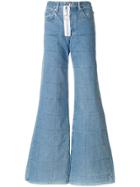 Off-white Flared Jeans - Blue