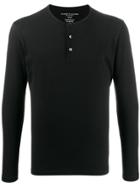 Majestic Filatures Button-placket Sweater - Black