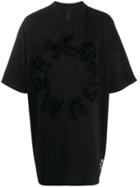 Bernhard Willhelm Logo Embroidered Oversized T-shirt - Black